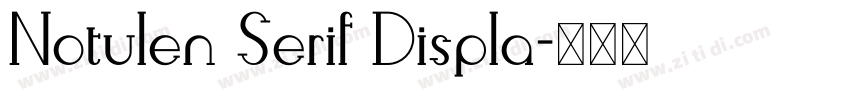 Notulen Serif Displa字体转换